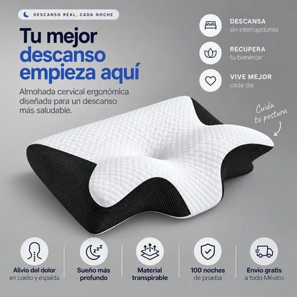 Nuvora™- Almohada Cervical Ergonómica